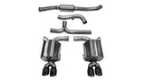 Corsa 11-13 Subaru Impreza Sedan STI 2.5L Turbo Manual Black Sport Cat-Back Exhaust 14863BLK