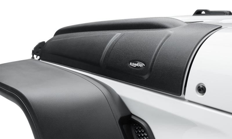 Bushwacker 18-22 Jeep Wrangler 2/4dr / 20-22 Jeep Gladiator Trail Armor Hood Armor (3pc) - Tex. Blk 14131