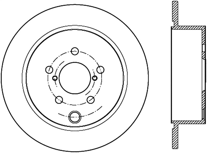 StopTech Slotted Sport Brake Rotor 126.47033SR