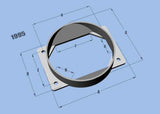Vibrant MAF Sensor Adapter Plate for Mitsubishi applications use w/ 4.5in Inlet I.D. filters only 1995
