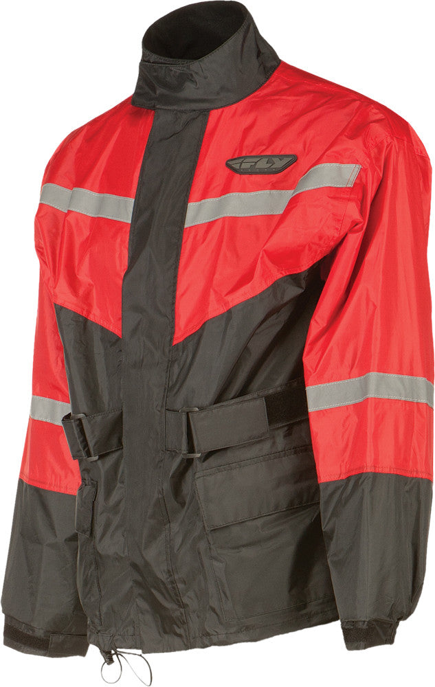 FLY RACING 2-Piece Rain Suit Black/Red L #6016 478-8011~4