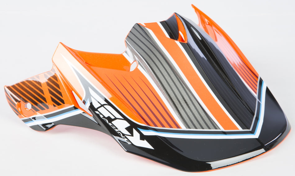 FLY RACING F2 Carbon Canard Visor Orange/Black F2 VISOR CANARD ORG/