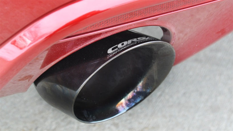 Corsa 2015 Ford Mustang GT 5.0 3in Axle Back Exhaust, Black Dual 4.5in Tip *Sport* 14326BLK