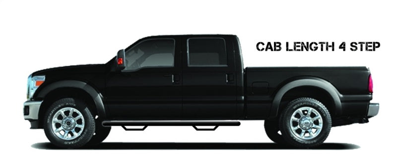 N-Fab Nerf Step 02-08 Dodge Ram 1500/2500/3500 Quad Cab 4 Door - Tex. Black - Cab Length - 3in D0273QC-TX