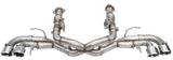 Corsa 2020 Corvette C8 3in Xtreme Cat-Back Exhaust 4.5in Pol Quad Tips - Integrates stock AFM Valve 21102