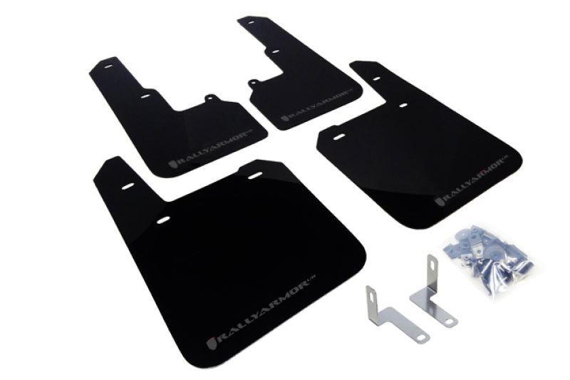 Rally Armor 2015 Subaru Outback UR Black Mud Flap w/ Grey Logo MF36-UR-BLK/GRY