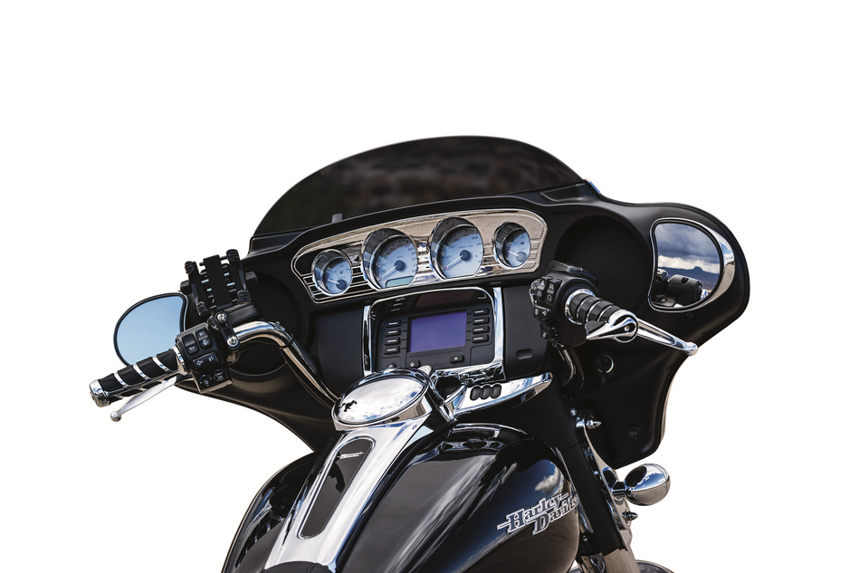 KURYAKYN Tri-Line Gauge Trim - Chrome 7284