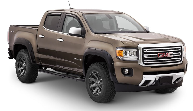 Bushwacker 15-18 GMC Canyon Pocket Style Flares 4pc 5ft Bed - Black 40971-02