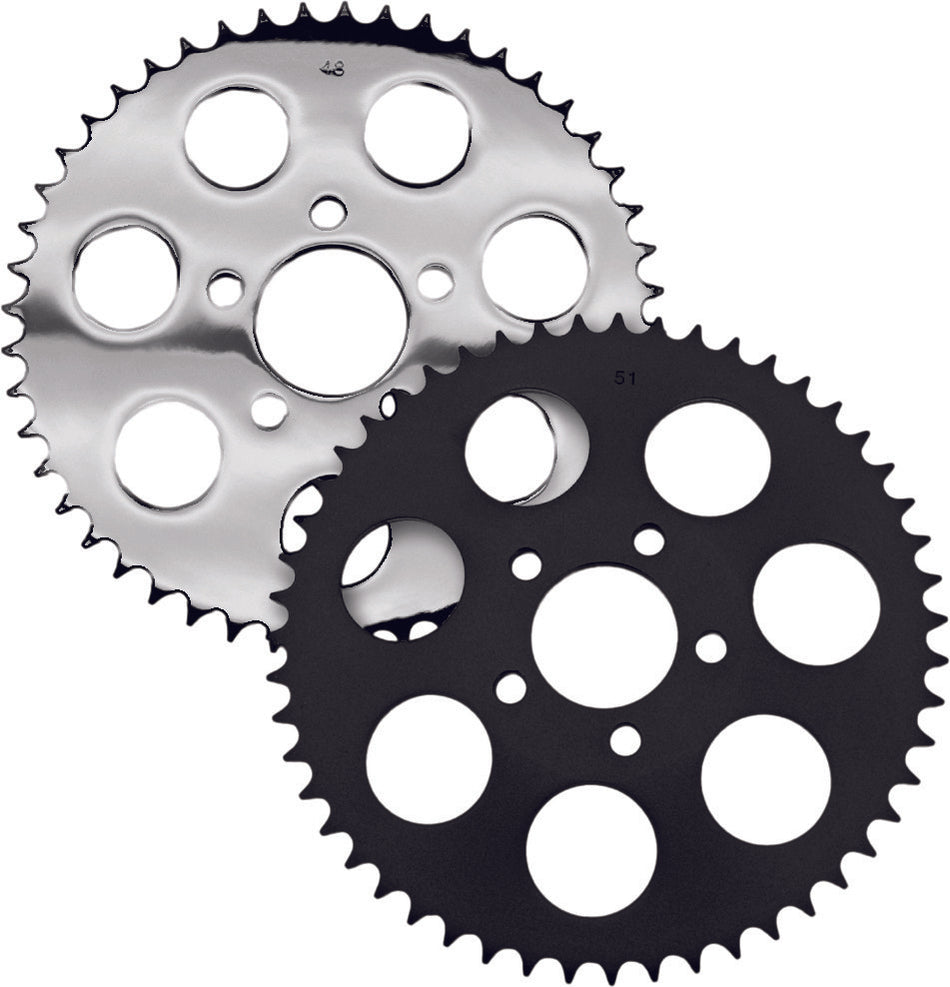 HARDDRIVE Chrome Rear Sprocket 46t Big Twin 00-13 201650