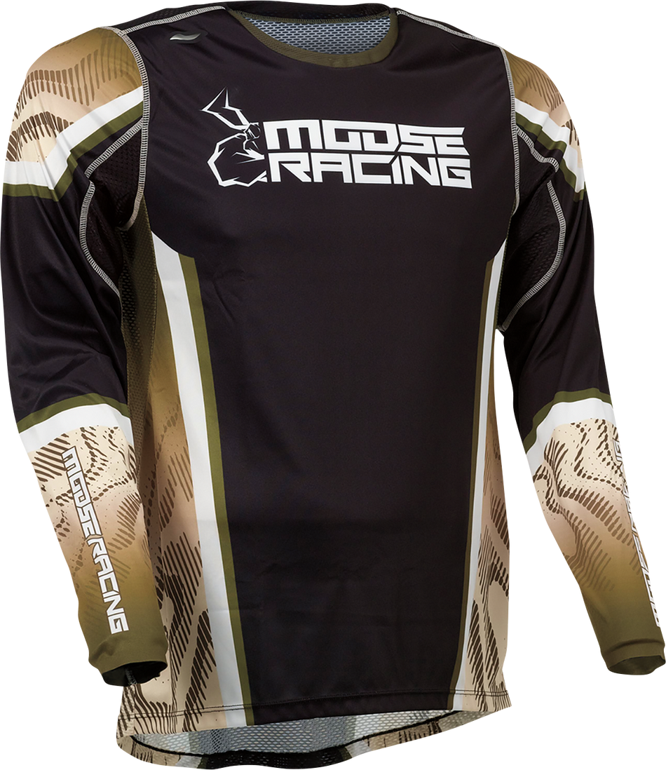 Camiseta MOOSE RACING Agroid - Oliva/Tostado/Negro - Mediano 2910-7409 