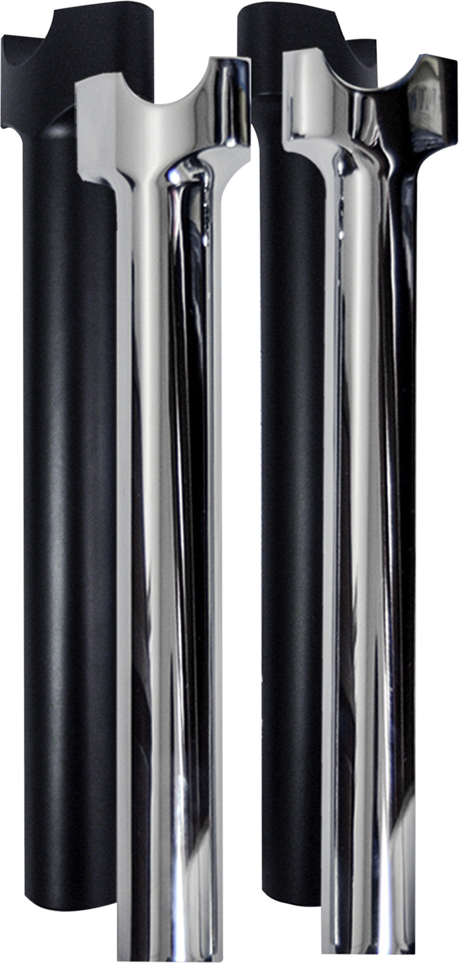 WILD 1 Chubby 9.5" Straight Risers Chrome WO530S