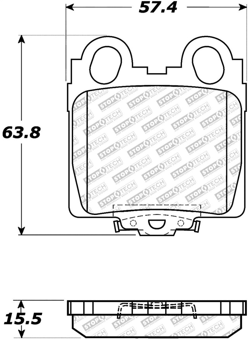 StopTech Street Select Brake Pads - Front/Rear 305.0771