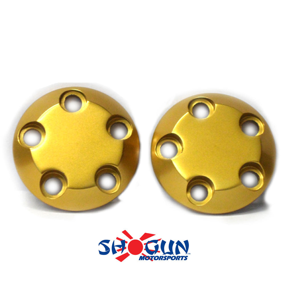 SHOGUN Frame Sliders End Carbon Gold 710-0903