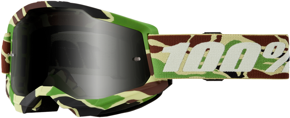 100% Strata 2 Sand Goggle War Camo Smoke Lens 50030-00006