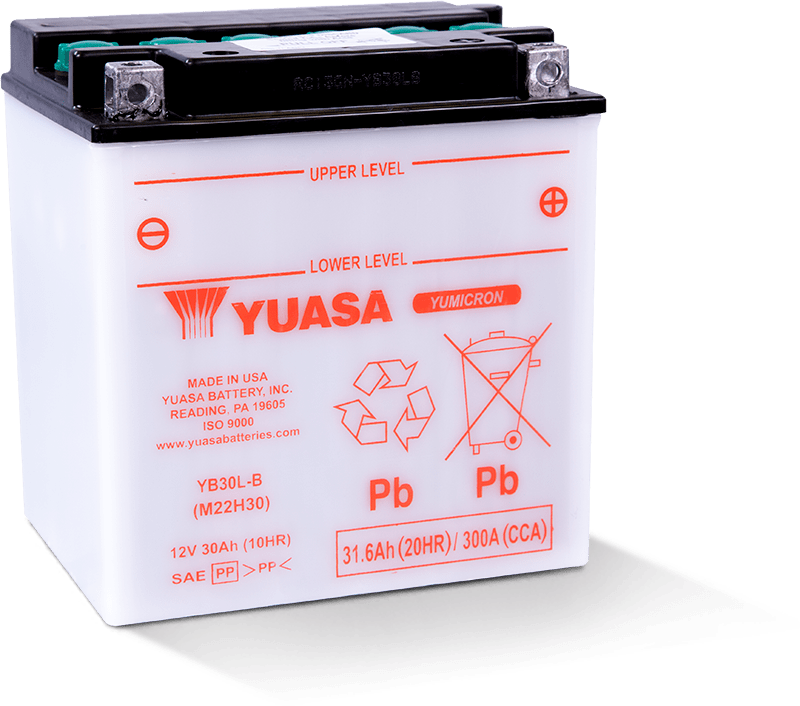 Yuasa YB30L-B Yumicron CX 12 Volt Battery YUAM22H30