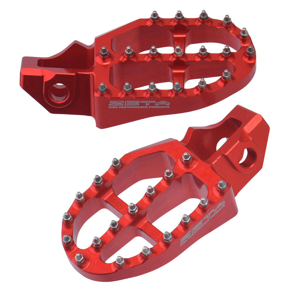 DRC Aluminum Footpegs Gas Red ZE93-1822