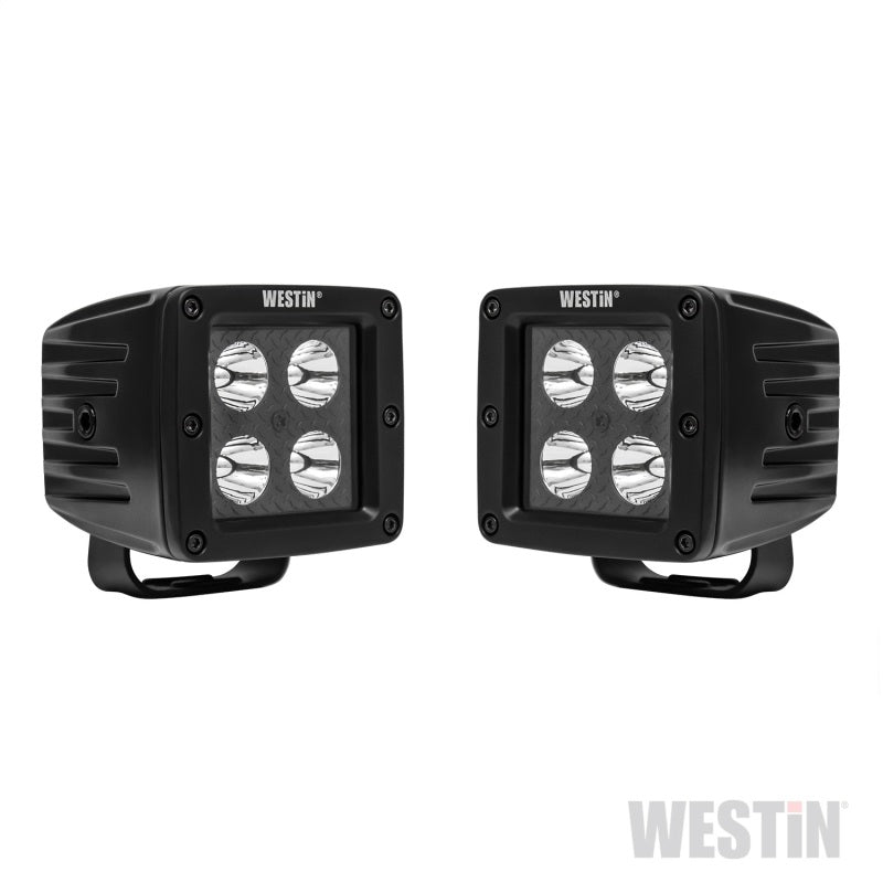 Westin LED Auxiliary Light 3.2in x 3.0in Spot w/5W Cree - Black 09-12205A-PR