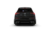 Rally Armor 2022 MK8 Volkswagen Golf GTI/R Black UR Mud Flap w/ Blue Logo MF80-UR-BLK/BL