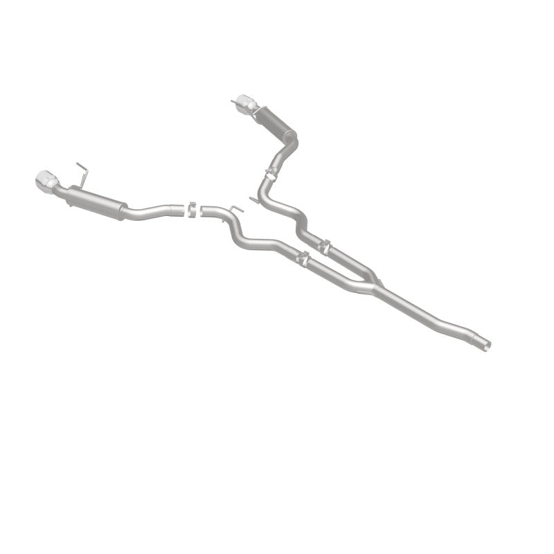 MagnaFlow Cat-Back 15-16 Ford Mustang 2.3L L4 Competition SS 3in Dual Split Rear 4.5in Black Tips 19256
