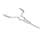 MagnaFlow Cat-Back 15-16 Ford Mustang 2.3L L4 Competition SS 3in Dual Split Rear 4.5in Black Tips 19256
