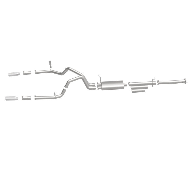 MagnaFlow Stainless Cat-Back Exhaust 2015 Chevy Silverado 2500HD 6.0L Dual Split Rear Exit 4in 19027