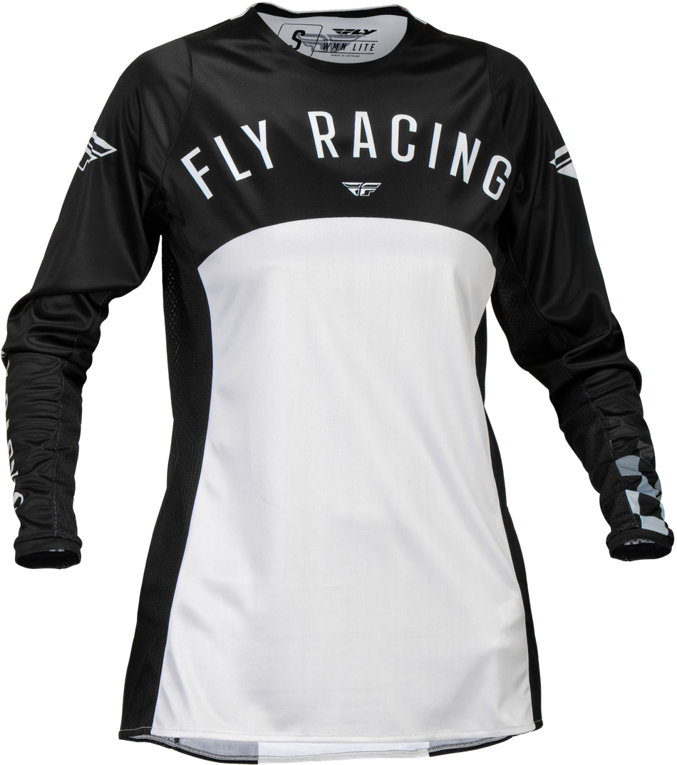 FLY RACING Women's Lite Jersey Black/Light Grey 2x 377-6202X