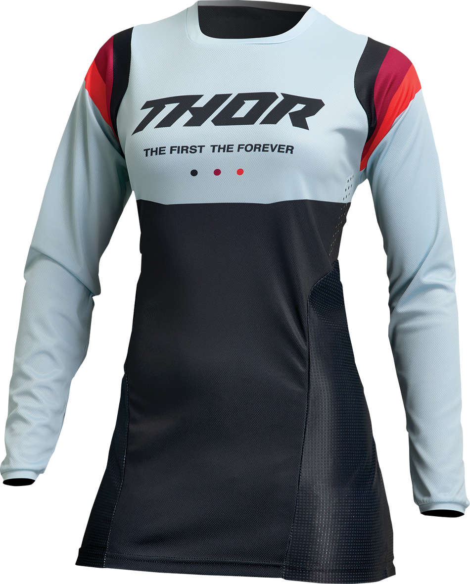 THOR Women's Pulse REV Jersey - Black/Mint - Large 2911-0255