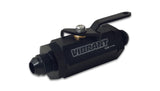 Vibrant -12AN to -12AN Male Shut Off Valve - Black 16752