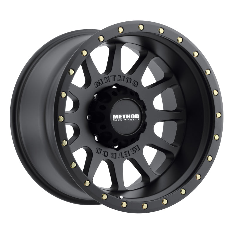Method MR605 NV 20x12 -52mm Offset 8x170 124.9mm CB Matte Black Wheel MR60521287552N