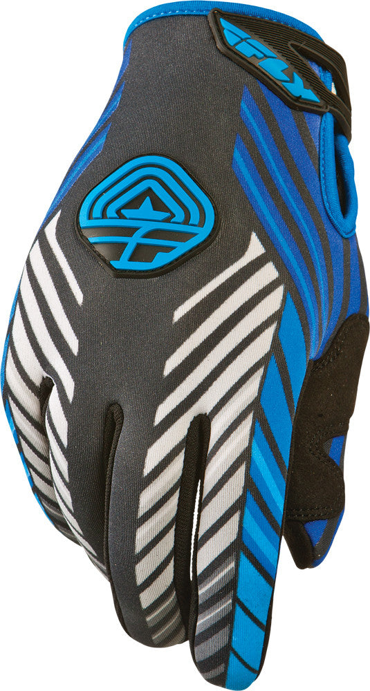 FLY RACING 907 Gloves Black/Blue Sz 6 #5841 367-641~06