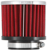 K&N 1.75in Flange ID x 3in OD x 2.5in H Chrome Finish Rubber Base Crankcase Vent Filter 62-1480