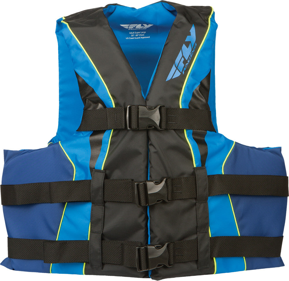 FLY RACING Fly Vest Nylon Black/Blue 3x 112224-500-110-14
