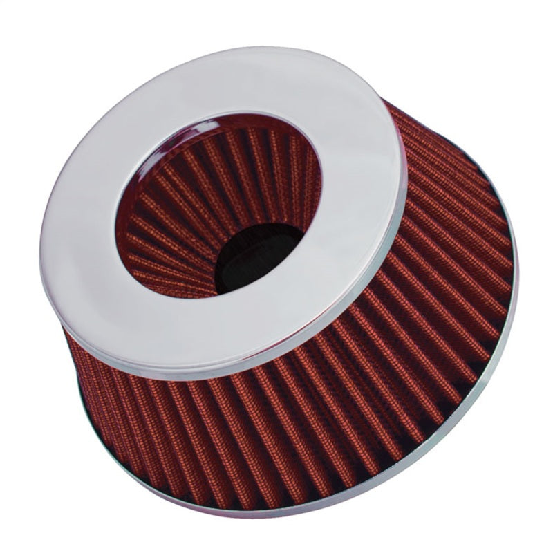Spectre Adjustable Conical Air Filter 2-1/2in. Tall (Fits 3in. / 3-1/2in. / 4in. Tubes) - Red 8162