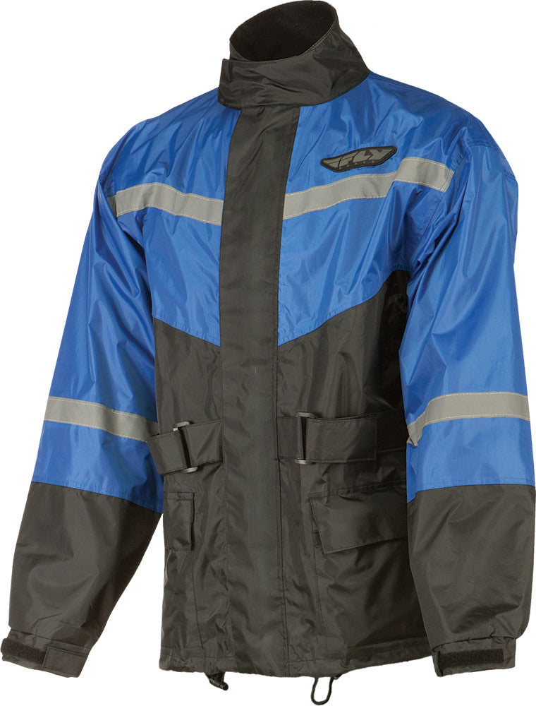 FLY RACING 2-Piece Rain Suit Black/Blue 5x #6016 478-8012~9