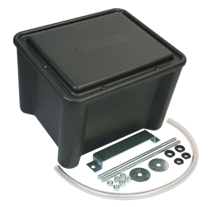 Moroso Sealed Battery Box Black w/Mounting Hardware - Black 74051