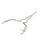MagnaFlow Cat-Back 15-16 Ford Mustang 2.3L L4 Competition SS 3in Dual Split Rear 4.5in Black Tips 19256