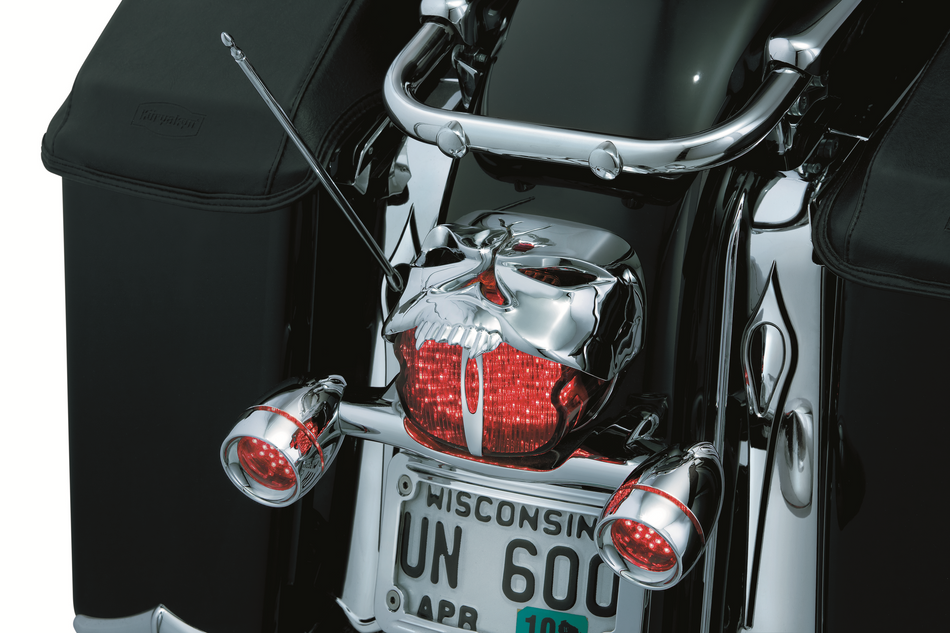 KURYAKYN Zombie Taillight Cover - Chrome 9009