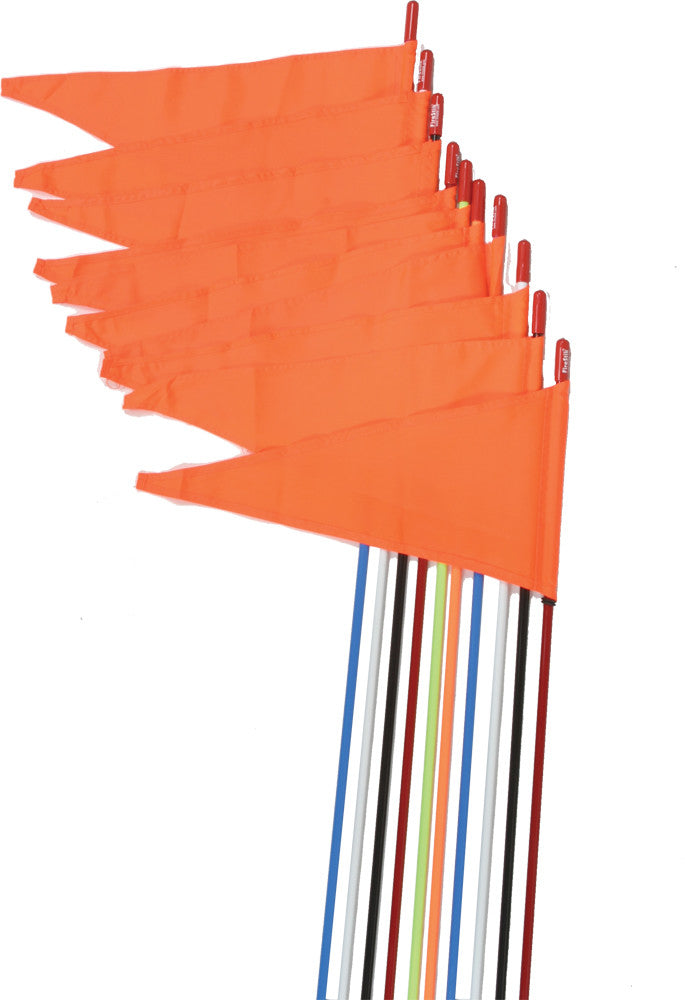FIRESTIK Safety Flags Spring Mount Red 7' 10/Pk SR7-PS-R