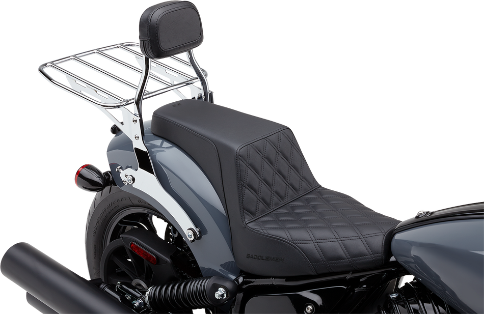 COBRA Detachable Backrest - Mini - Chrome - Chieftain 502-2012