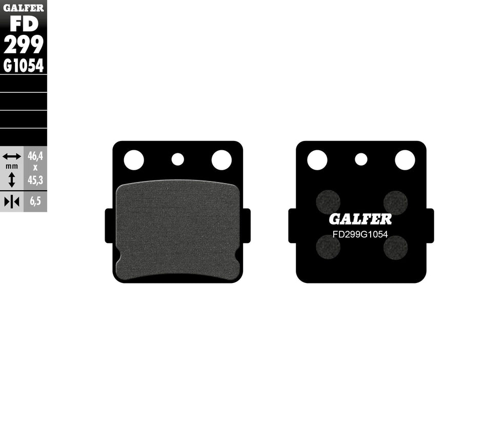 GALFER Brake Pads Semi Metallic Fd299g1054 FD299G1054