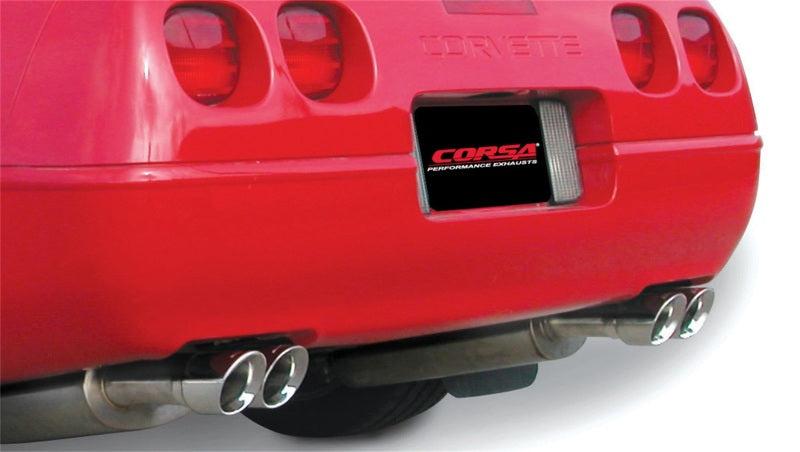 Corsa 92-95 Chevrolet Corvette C4 5.7L V8 LT1 Sport Cat-Back Exhaust w/ Twin 3.5in Polished Tips 14116