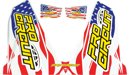 PRO CIRCUIT T-6 Mini Decal - Stars and Stripes D22MINI-SS