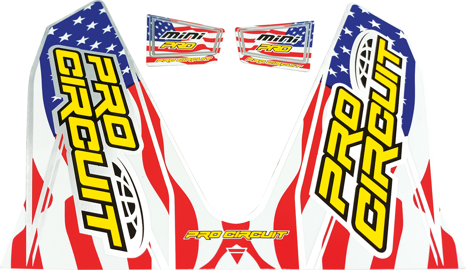 PRO CIRCUIT T-6 Mini Decal - Stars and Stripes D22MINI-SS