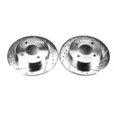 Power Stop 89-98 Nissan 240SX Rear Evolution Drilled & Slotted Rotors - Pair JBR504XPR