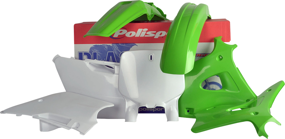 POLISPORT Body Kit - Complete - OEM Green/White - KX 125/250 90088