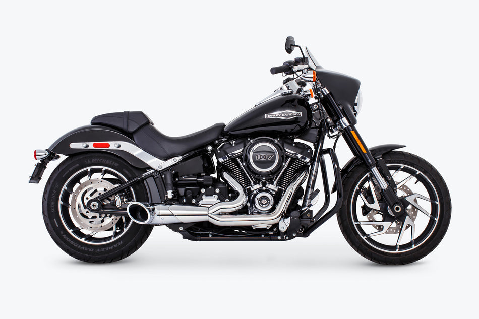 FREEDOM Turnout 2-1 Chrome W/Chrome Tip M8 Softail HD00808