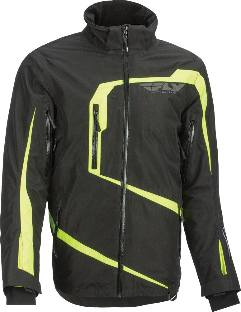 FLY RACING Carbon Jacket Black/Hi-Vis X #6152 470-4039X