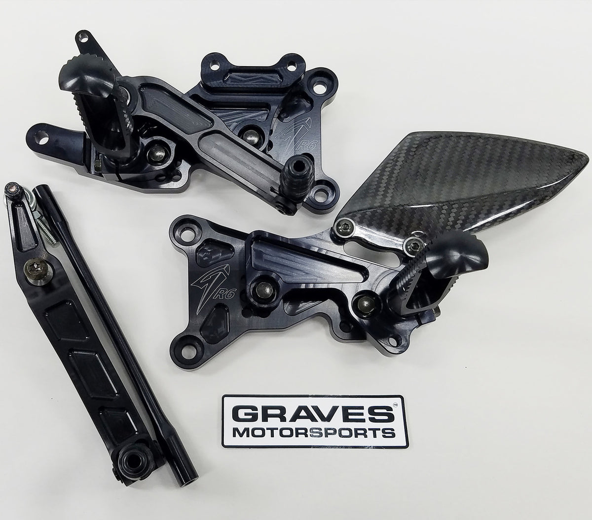 Graves motorsports yamaha r6 adjustable rearsets 2006-2022