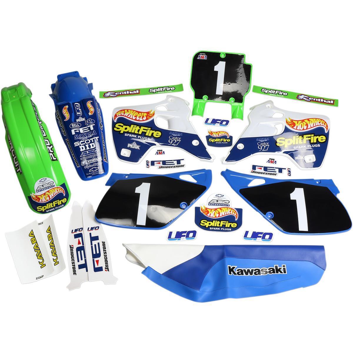 Kit de carrocería réplica de OVNI Hot Wheels KX 125/250 1992-1993 KITKAWASAKI210 