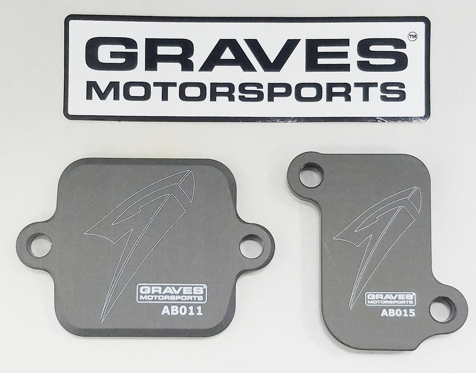 Graves  fz-09 / xsr900 / fj-09 / mt09 / yxz1000r smog block off plates